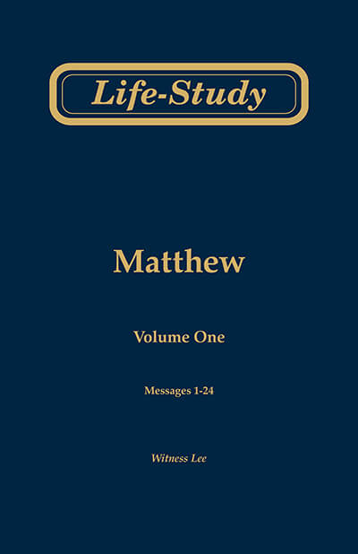 Life-study of Matthew, vol. 1
