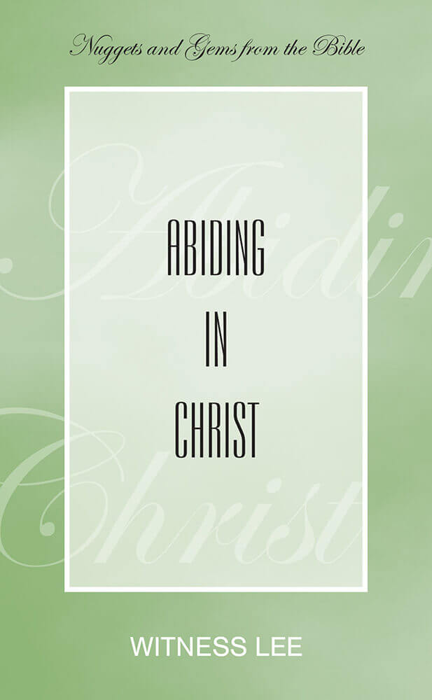 Abiding in Christ