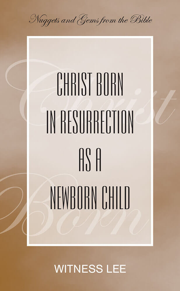 Christ Born in Resurrection as a Newborn Child